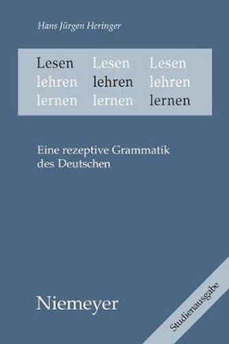 Cover image for Lesen Lehren Lernen: Eine Rezeptive Grammatik Des Deutschen