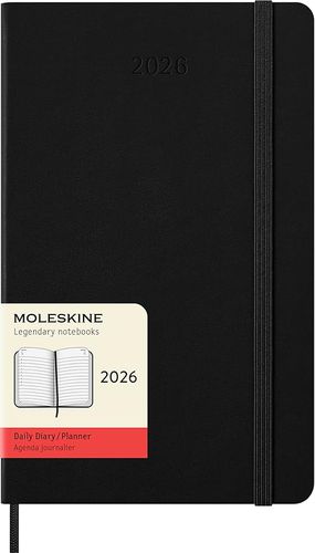 Cover image for Black Hardback Large Daily 2026 Moleskine Diary