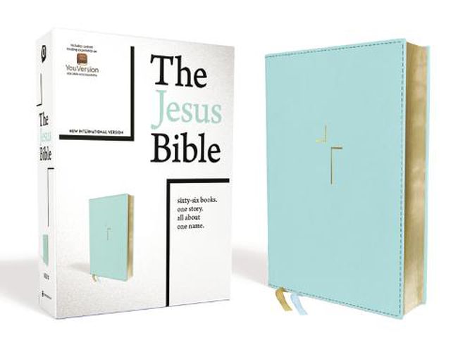 Cover image for The Jesus Bible, NIV Edition, Leathersoft, Blue, Comfort Print