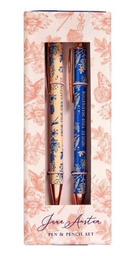 Cover image for Jane Austen: Floral Pencil and Pen Set