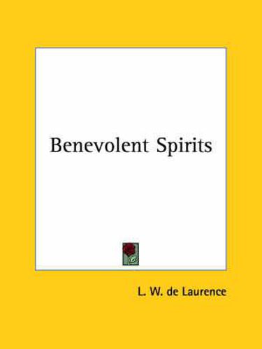 Cover image for Benevolent Spirits