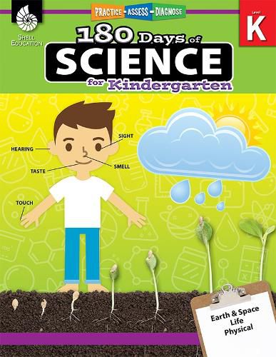 Cover image for 180 Days of Science for Kindergarten: Practice, Assess, Diagnose