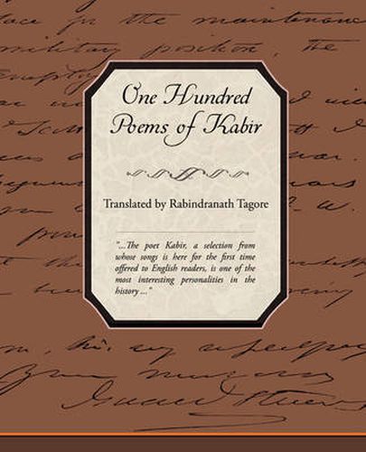 Cover image for One Hundred Poems of Kabir