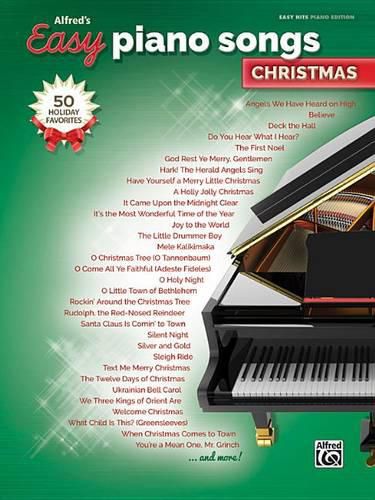 Cover image for Alfred's Easy Piano Songs -- Christmas: 50 Christmas Favorites