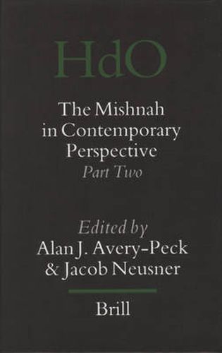 Cover image for The Mishnah in Contemporary Perspective: Part Two