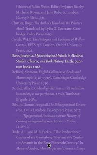 Cover image for Mythodologies: Methods in Medieval Studies, Chaucer, and Book History