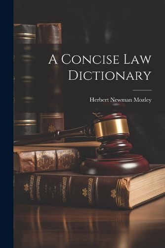 Cover image for A Concise Law Dictionary