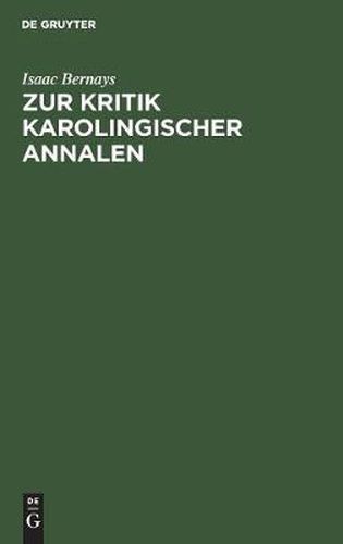 Cover image for Zur Kritik Karolingischer Annalen