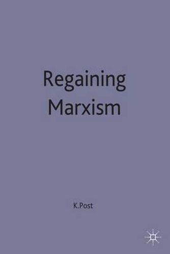 Cover image for Regaining Marxism