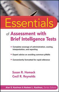 Cover image for Essentials of Assessment with Brief Intelligence Tests