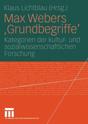Cover image for Max Webers 'Grundbegriffe': Kategorien Der Kultur- Und Sozialwissenschaftlichen Forschung