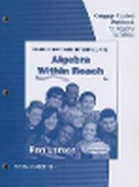 Cover image for Student Workbook for Larson's Elementary and Intermediate Algebra: Algebra Within Reach, 6th