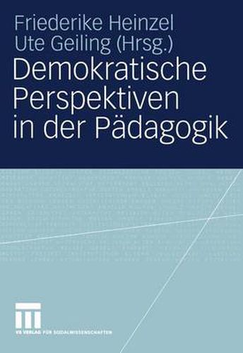 Cover image for Demokratische Perspektiven in Der Padagogik