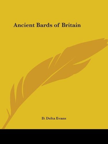 Cover image for Ancient Bards of Britain (1906)