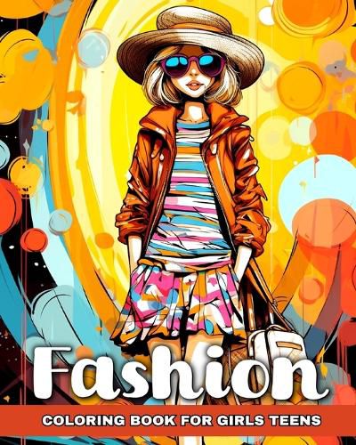Cover image for Fashion Coloring Book for Teen Girls