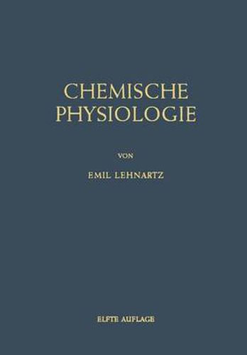 Cover image for Einfuhrung in die Chemische Physiologie