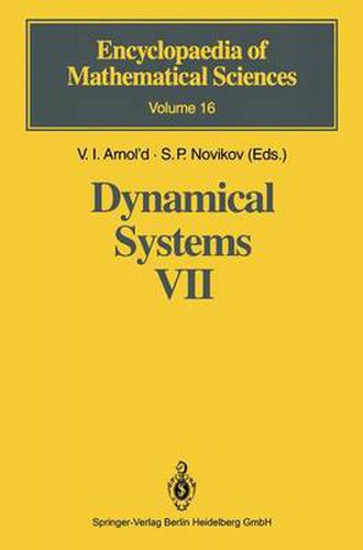 Cover image for Dynamical Systems VII: Integrable Systems Nonholonomic Dynamical Systems