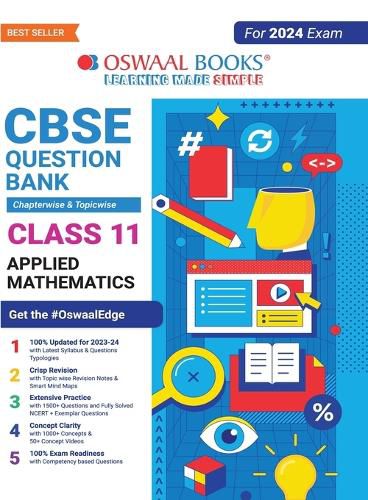 Cover image for Oswaal CBSE Chapterwise & Topicwise Question Bank Class 11 Applied Mathematics Book (For 2023-24 Exam)