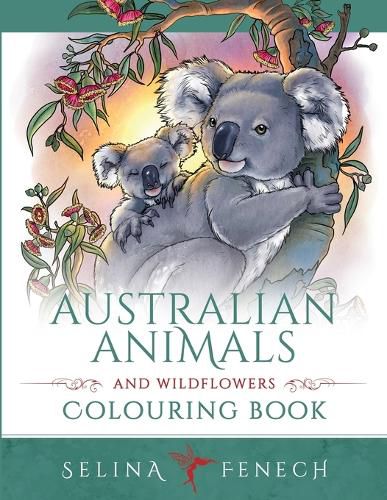 Cover image for Australian Animals and Wildflowers Colouring Book