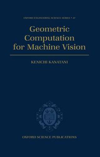 Cover image for Geometric Computation for Machine Vision