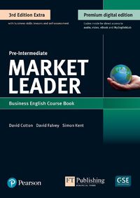 Cover image for Market Leader 3rd Edition Extra Pre-Intermediate Course Book with QR code for DVD-ROM & MEL pack