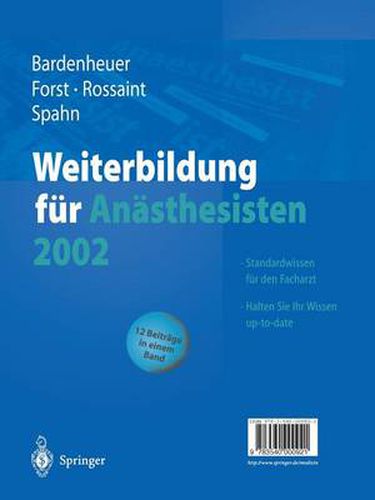 Weiterbildung fur Anasthesisten 2002