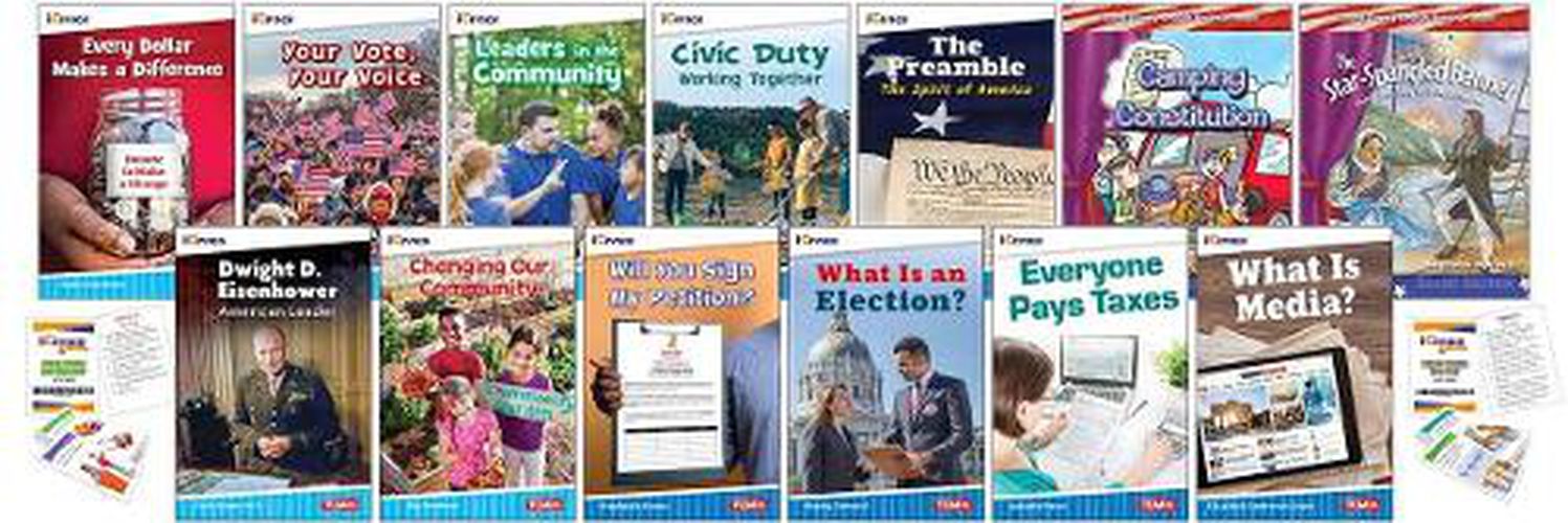 Cover image for Understanding American Voting, Elections, and Roles and Responsibilities 13-Book Set plus 2-Card Decks for Grades 2-3