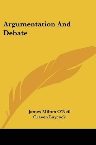 Cover image for Argumentation and Debate