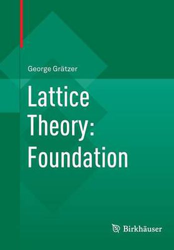 Cover image for Lattice Theory: Foundation