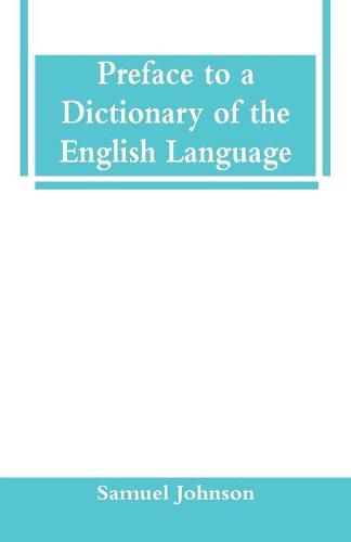 Cover image for Preface to a Dictionary of the English Language