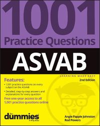 Cover image for ASVAB: 1001 Practice Questions For Dummies (+ Onli ne Practice) 2E