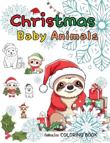 Cover image for Coloring Book Christmas Baby Animals