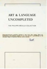 Cover image for Art & Language Uncompleted