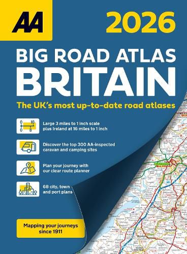 Cover image for AA Big Road Atlas Britain 2026 2026