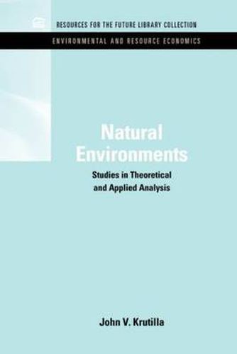 Cover image for Natural Environments: Studies in Theoretical & Applied Analysis