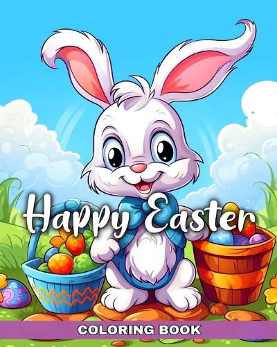 Cover image for Happy Easter Coloring Book