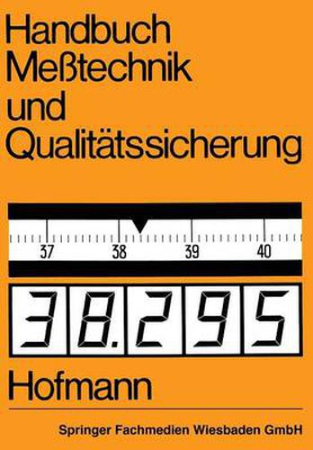 Cover image for Handbuch Messtechnik Und Qualitatssicherung