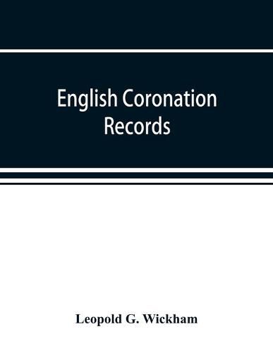 Cover image for English coronation records