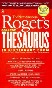 Cover image for New American Roget's College Thesaurus in Dictionary Form (Revised & Updated)