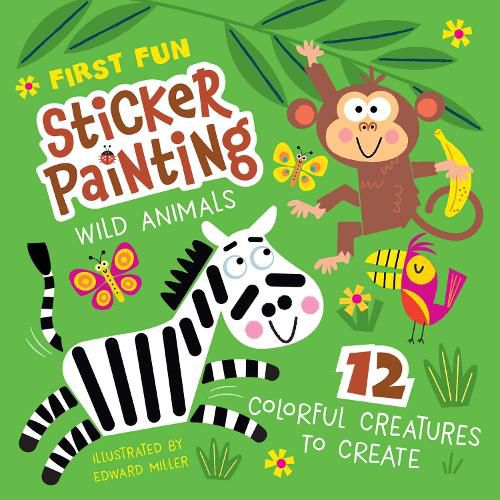 Cover image for First Fun Sticker Painting: Wild Animals