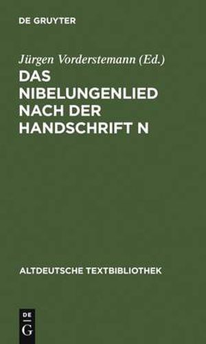 Cover image for Das Nibelungenlied nach der Handschrift n