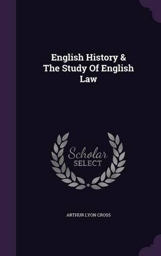 Cover image for English History & the Study of English Law