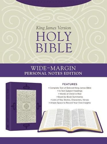 Cover image for Holy Bible: Wide-Margin Personal Notes Edition [lavender Plume]