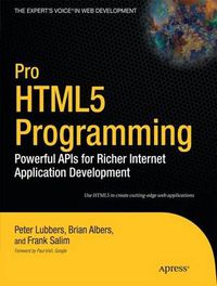 Cover image for Pro HTML5 Programming: Powerful APIs for Richer Internet Application Development