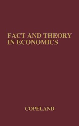 Cover image for Fact and Theory in Economics: The Testament of an Institutionalist: Collected Papers