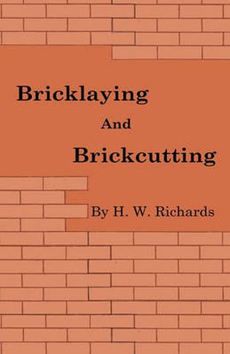 Cover image for Bricklaying And Brickcutting