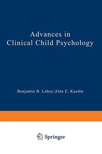 Advances in Clinical Child Psychology