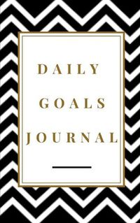 Cover image for Daily Goals Journal - Planning My Day - Gold Black Strips Cover