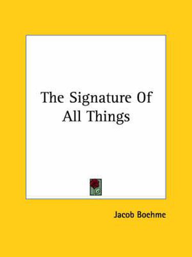 Cover image for The Signature Of All Things