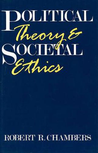 Cover image for Political Theory and Societal Ethics